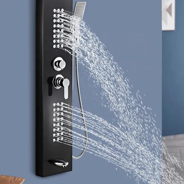 Colonne de Douche Multifonction en Acier Inoxydable