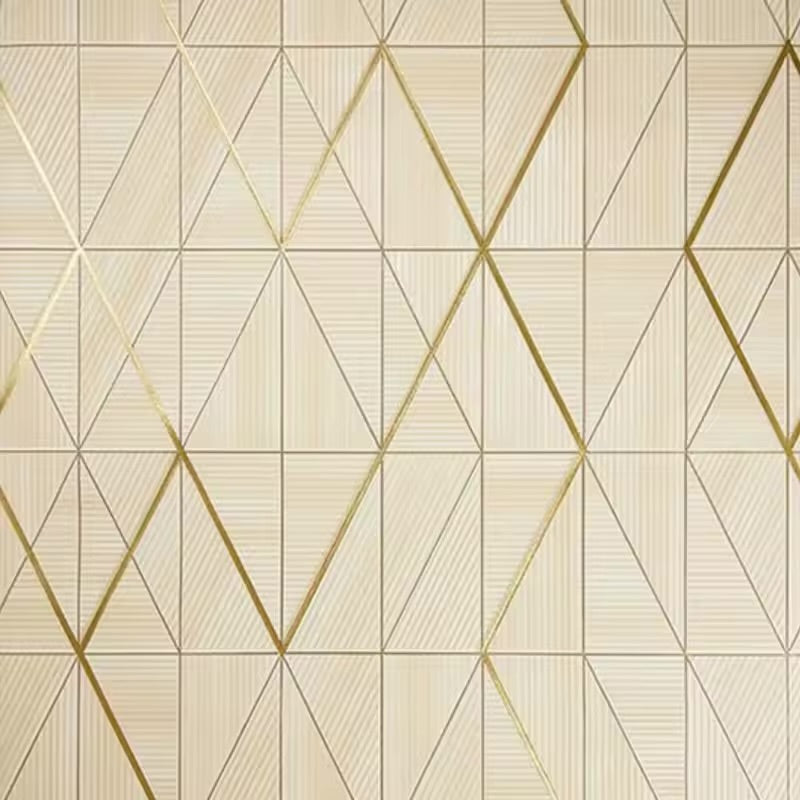 Papier Peint treillis jaune