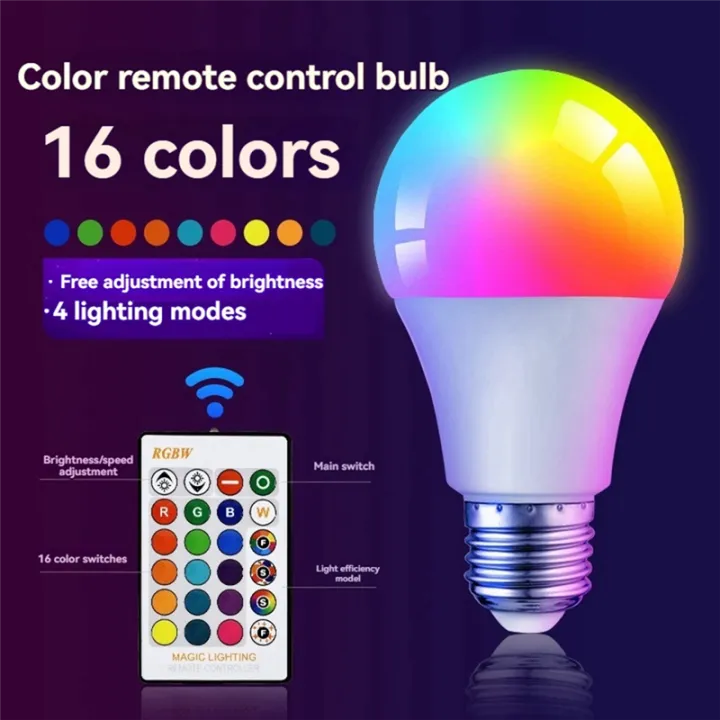 Ampoule LED multicolore E27