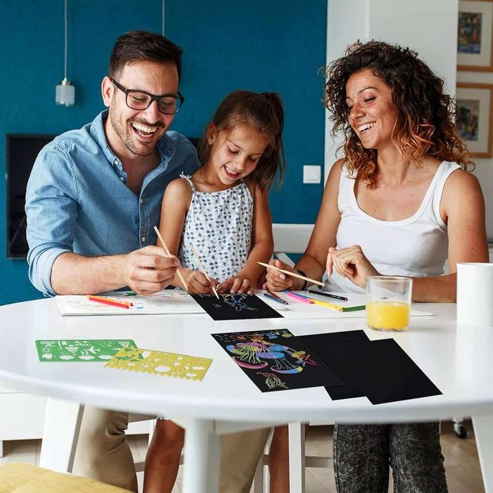 Papier à gratter pour enfants