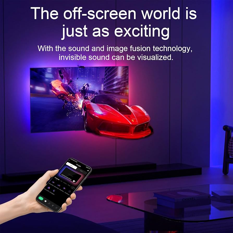Rétroéclairage LED TV avec capteur