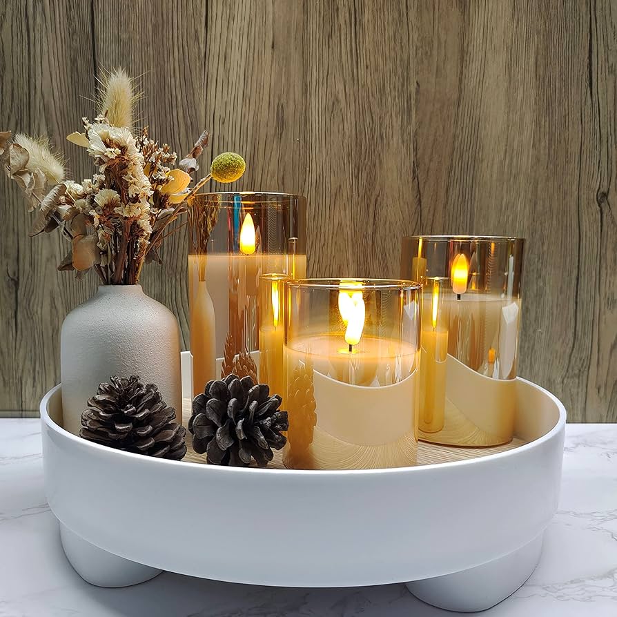 Bougies LED sans flamme en verre