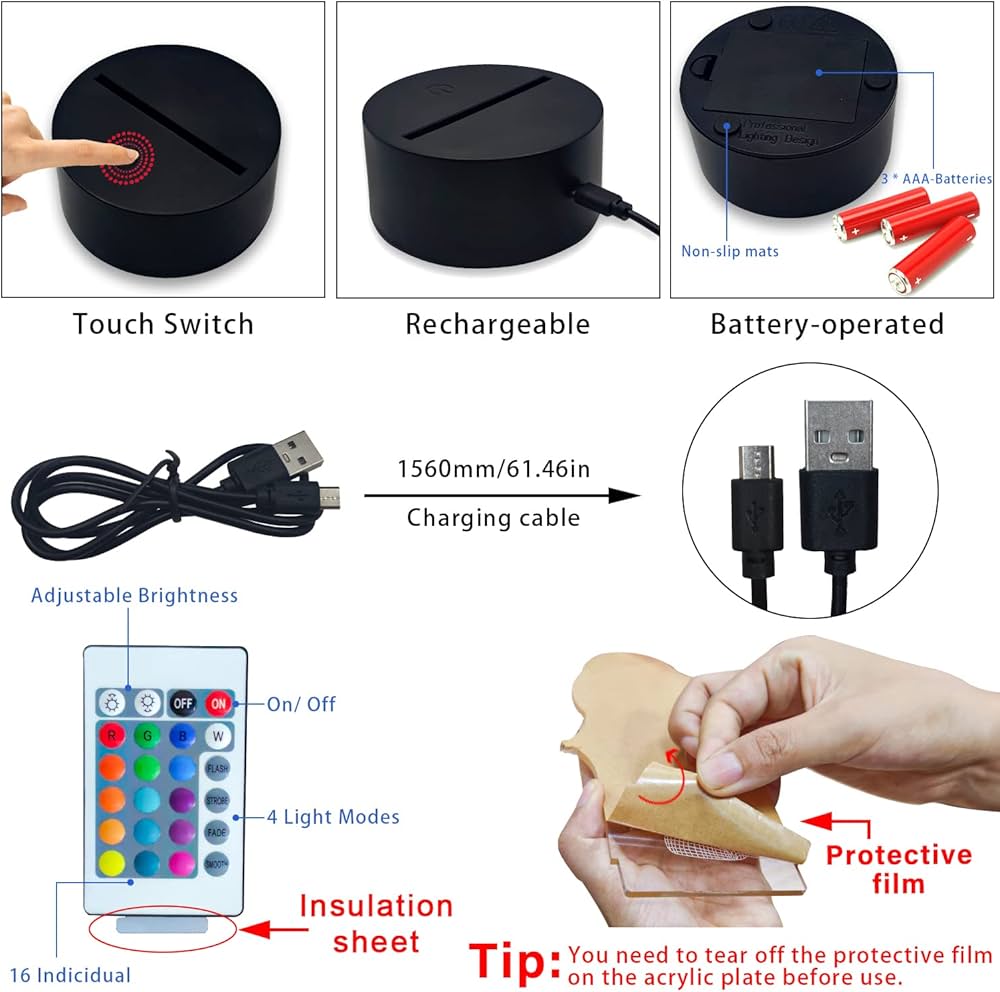 Lampe de nuit Satoru Gojo (Jujutsu Kaisen)