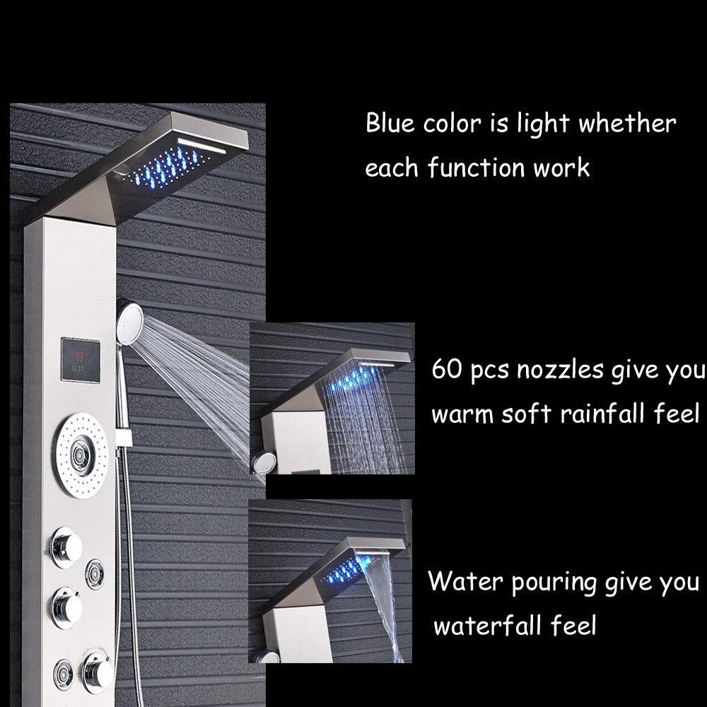 Colonne de douche en acier inoxydable