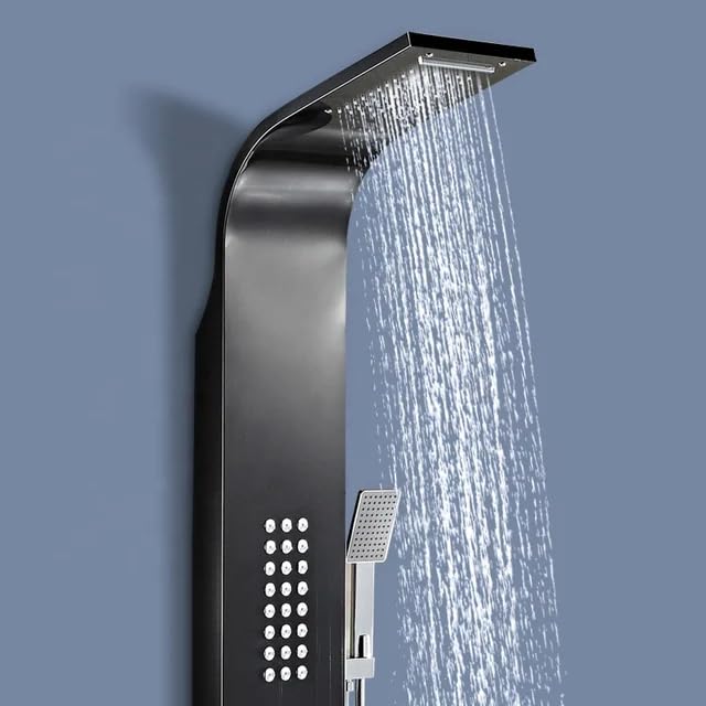 Colonne de Douche Multifonction en Acier Inoxydable