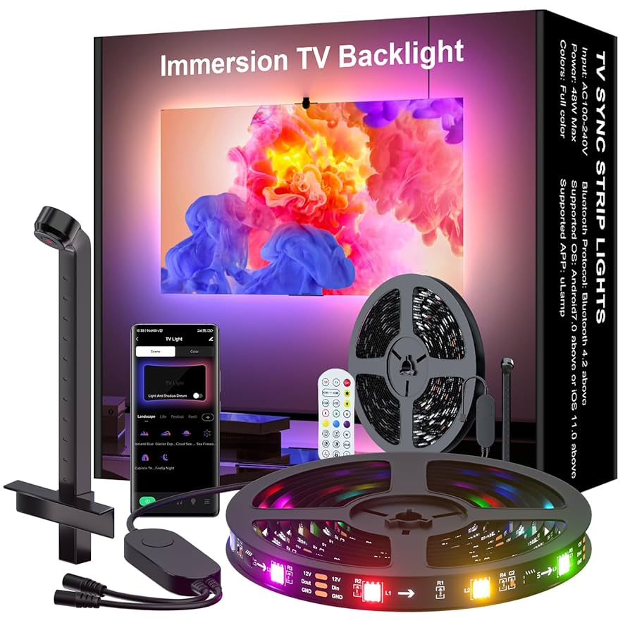 Rétroéclairage LED TV avec capteur