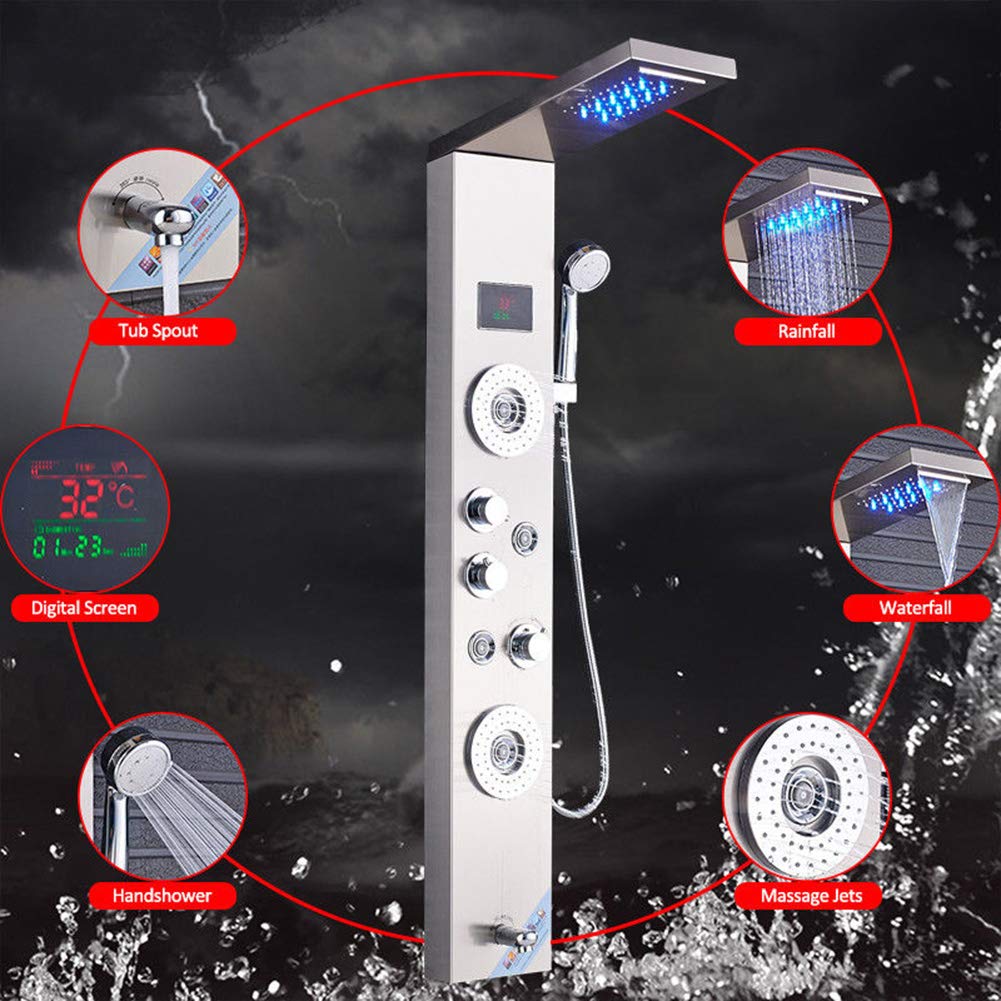 Colonne de douche en acier inoxydable