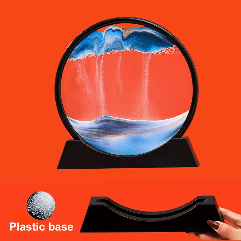 Cadre Déco Sablier 3D – Moving Sand Art Anti-Stress