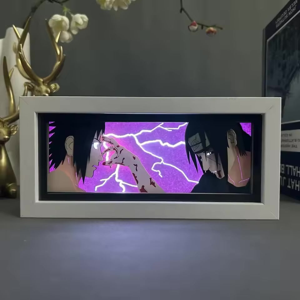 Boîte lumineuse LED 3D Anime