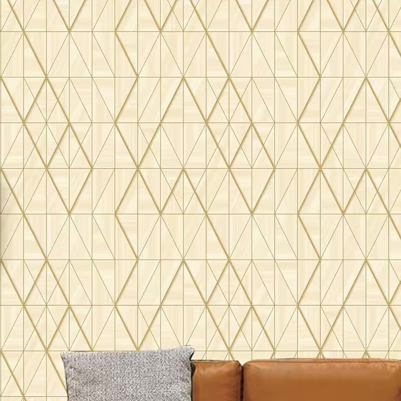 Papier Peint treillis jaune