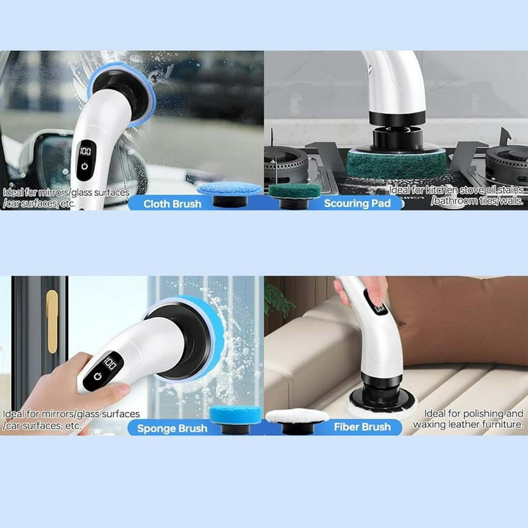 Brosse de nettoyage électrique rotative