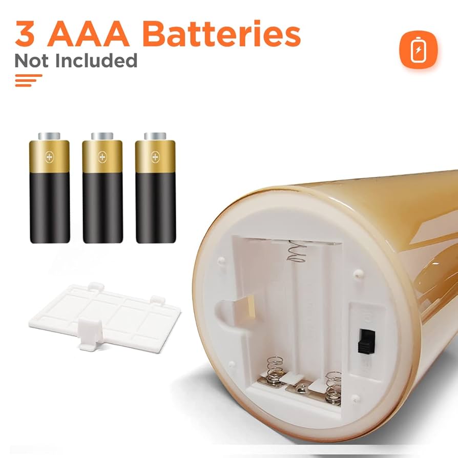 Bougies LED sans flamme en verre