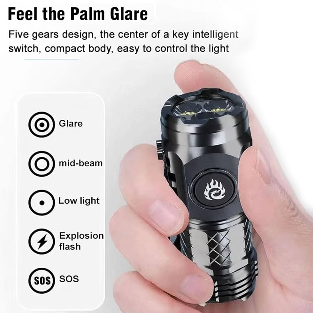 Mini lampe de poche allemande à trois yeux