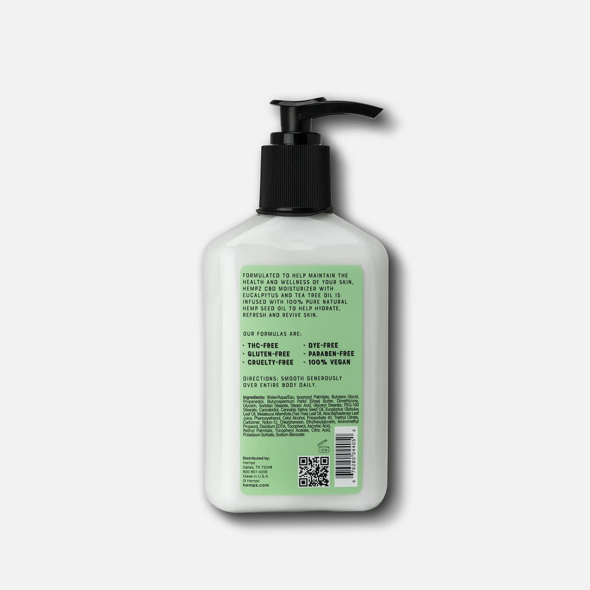 Crème hydratante au CBD, eucalyptus et arbre à thé