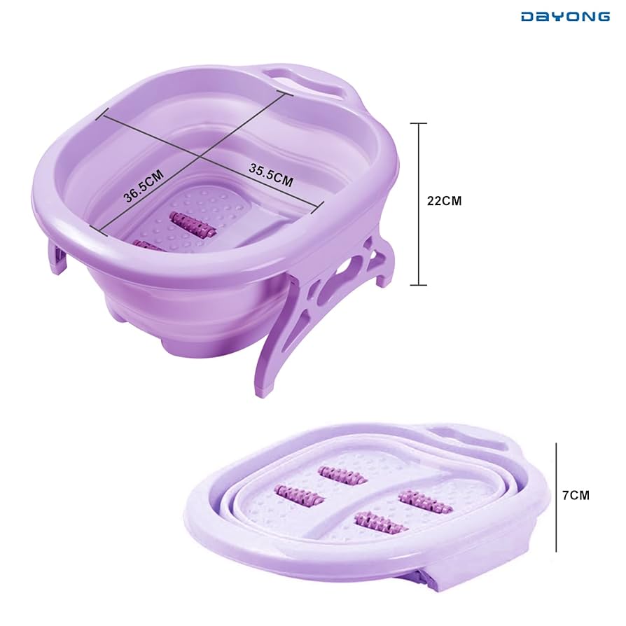 Bassin de bain de pieds pliable
