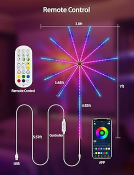 Lumières LED intelligentes Fireworks