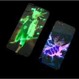 Coque de téléphone Naruto avec flash LED pour iPhone 13, 14, 15 Pro Max
