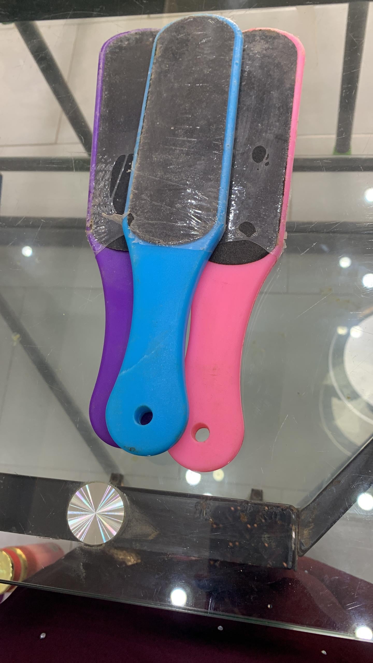 Nettoyeur de pieds double face utilisable - set de 3