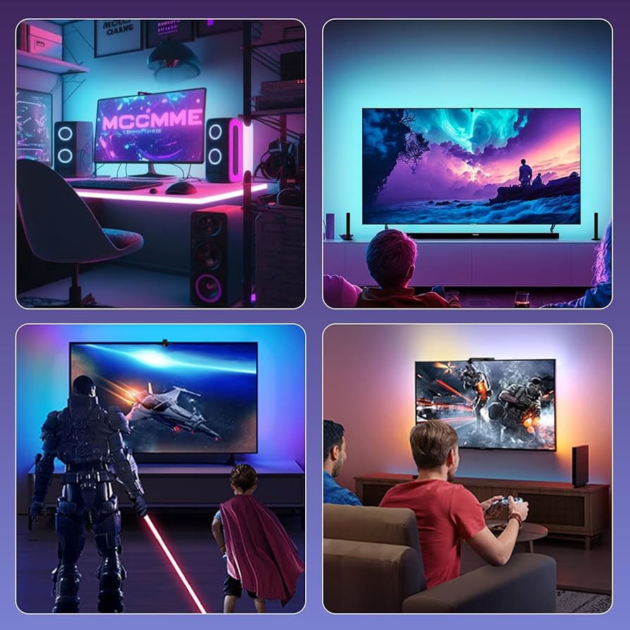 Rétroéclairage LED TV avec capteur