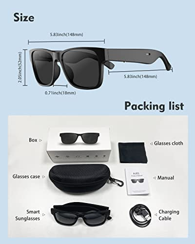 Lunettes connectées Bluetooth pour hommes et femmes