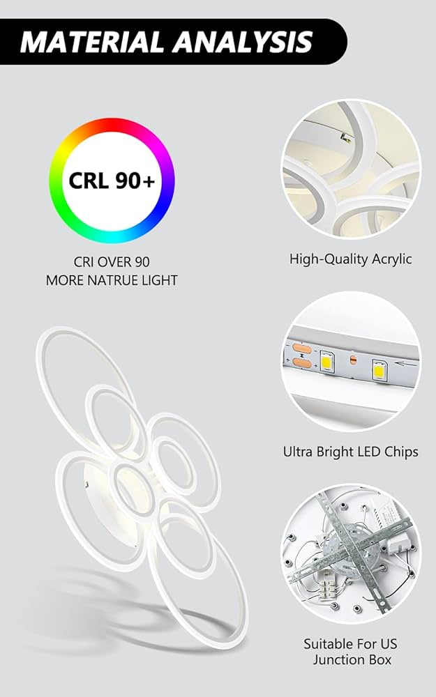 Lunaire de plafond LED