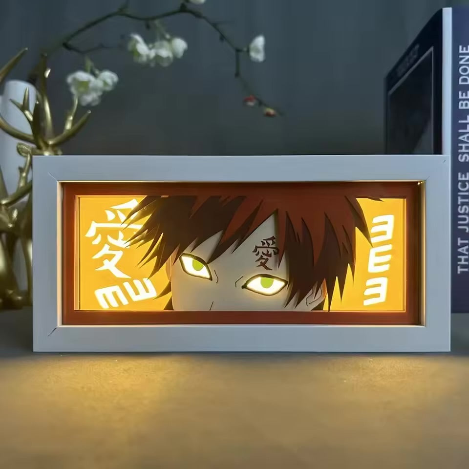 Boîte lumineuse LED 3D Anime