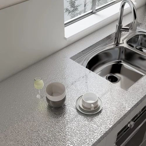 Papier Peint Aluminium Argenté