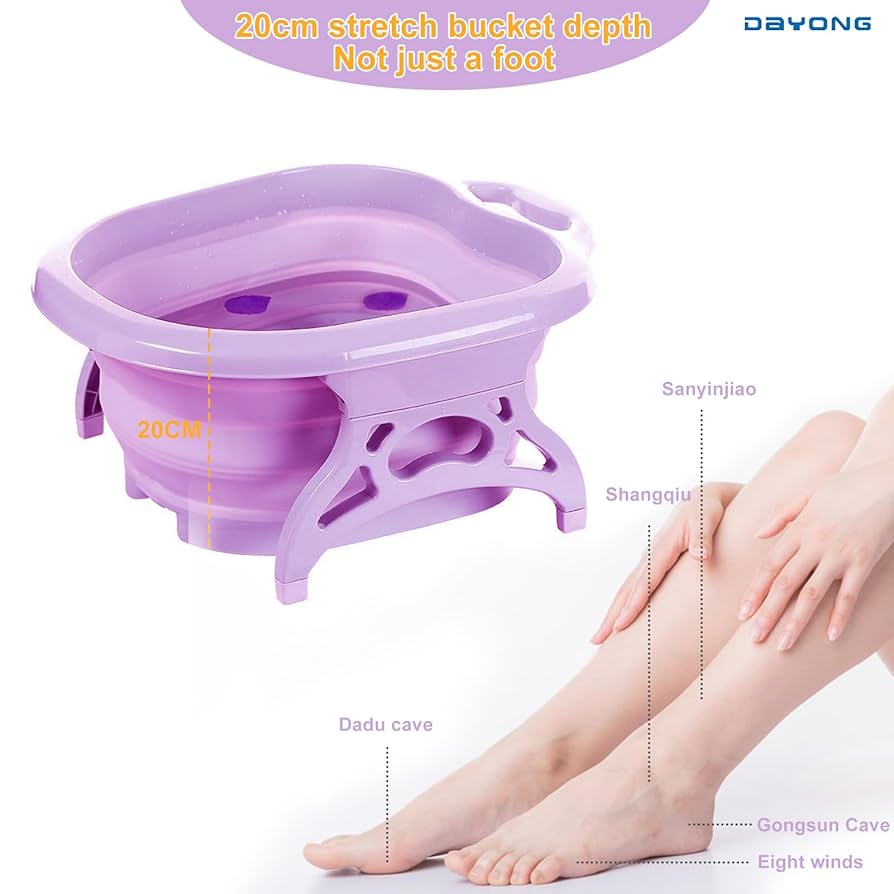 Bassin de bain de pieds pliable