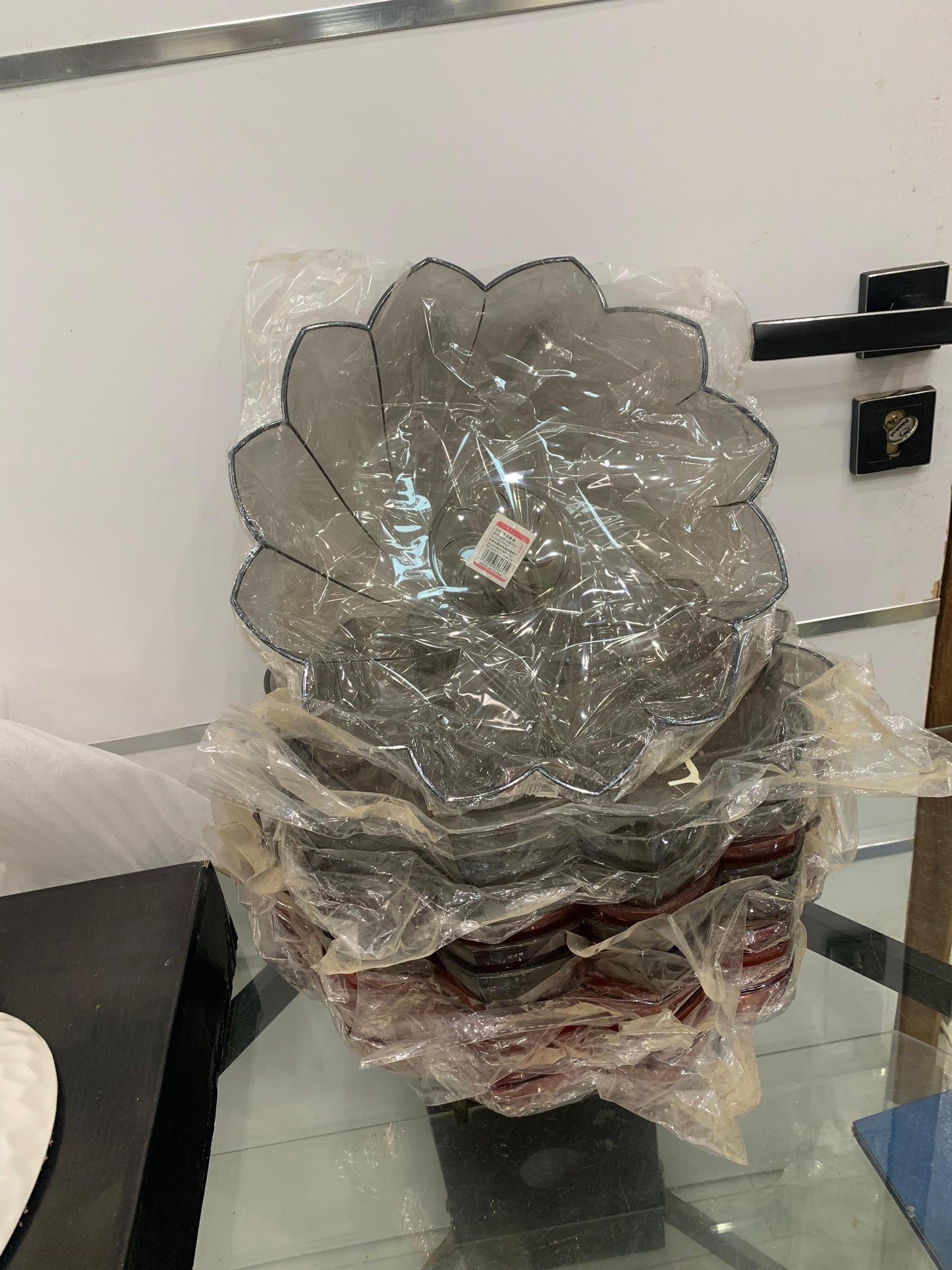 Plateau / Coupe Verre Fleur – Design Luxueux