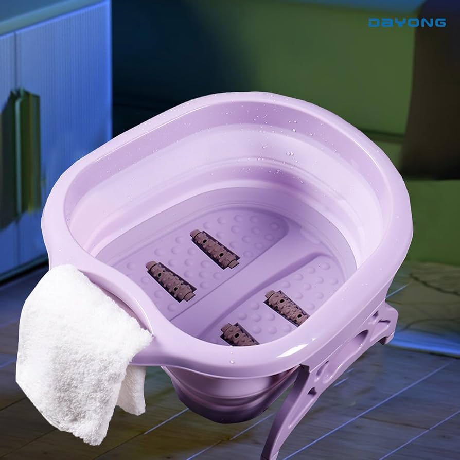 Bassin de bain de pieds pliable