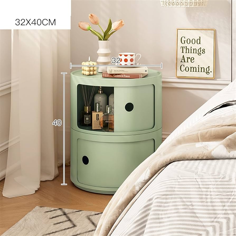 Table de chevet ronde moderne et minimaliste pour chambre à coucher