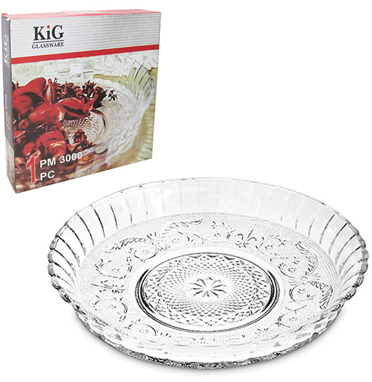 Plat en Verre Cristallin – Glass Noble