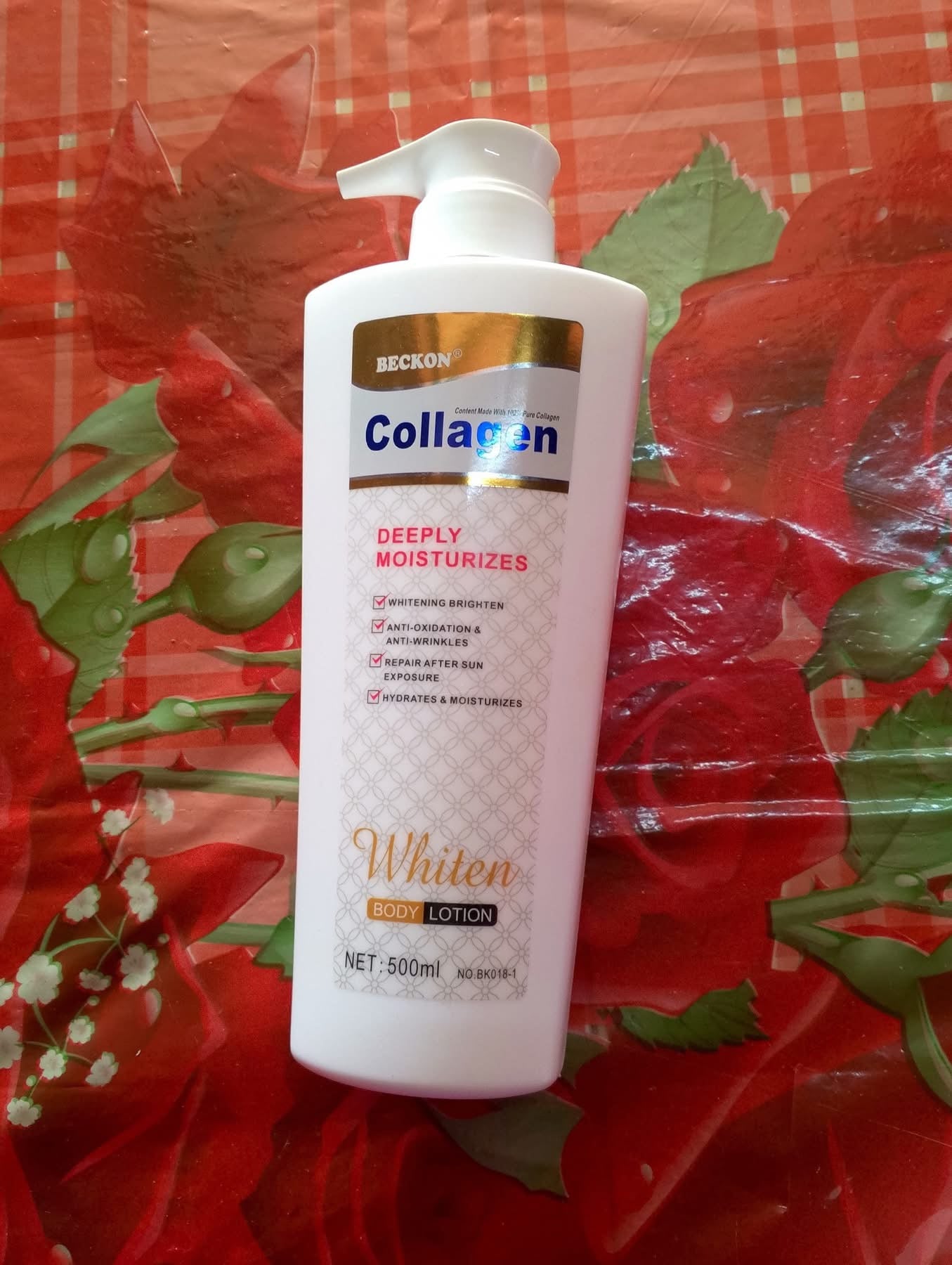 Lait corporel blanchissant hydratant au collagène BECKON