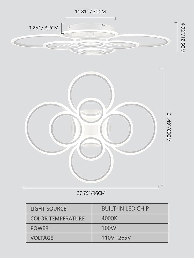 Plafonnier led moderne