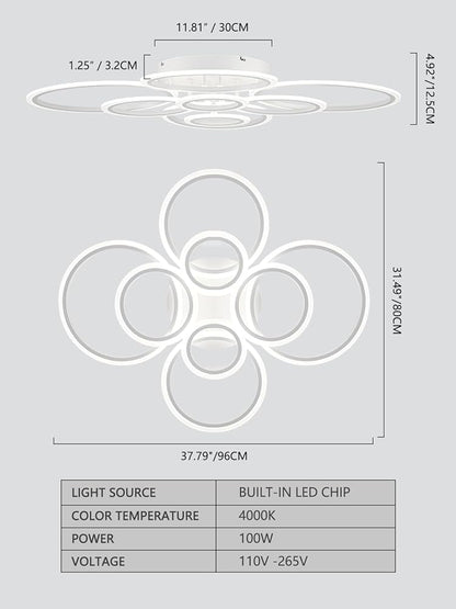Lunaire de plafond LED
