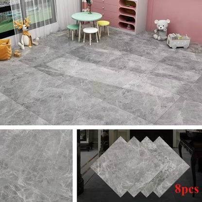 panneaux Sol étanches à motif marbre gris