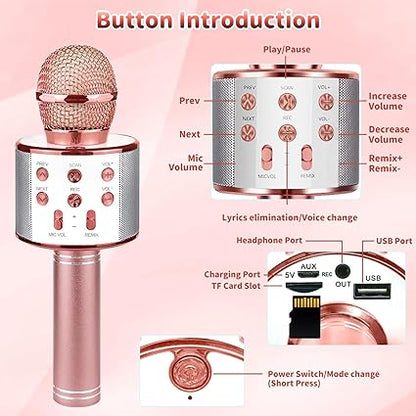 Microphone de karaoké aux couleurs assorties