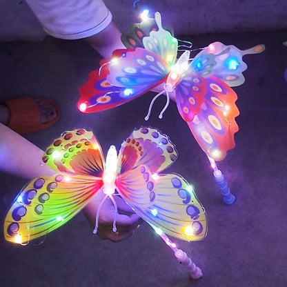Cadeau économique : bâton lumineux LED multicolore en forme de papillon