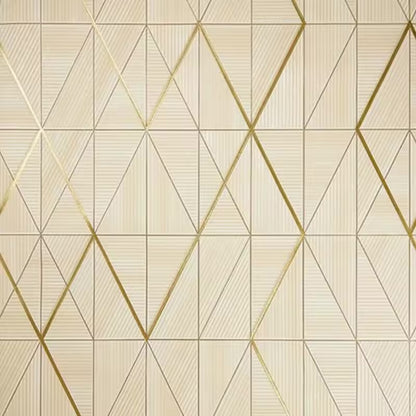Papier Peint treillis jaune