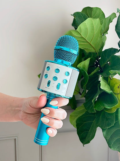 Microphone de karaoké aux couleurs assorties