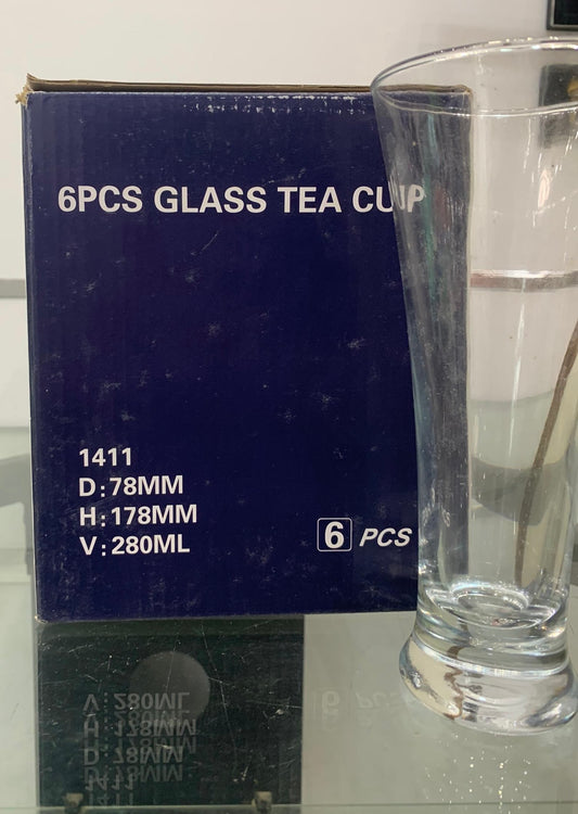 Set de 6 Verres à Thé en Verre – 280 ml