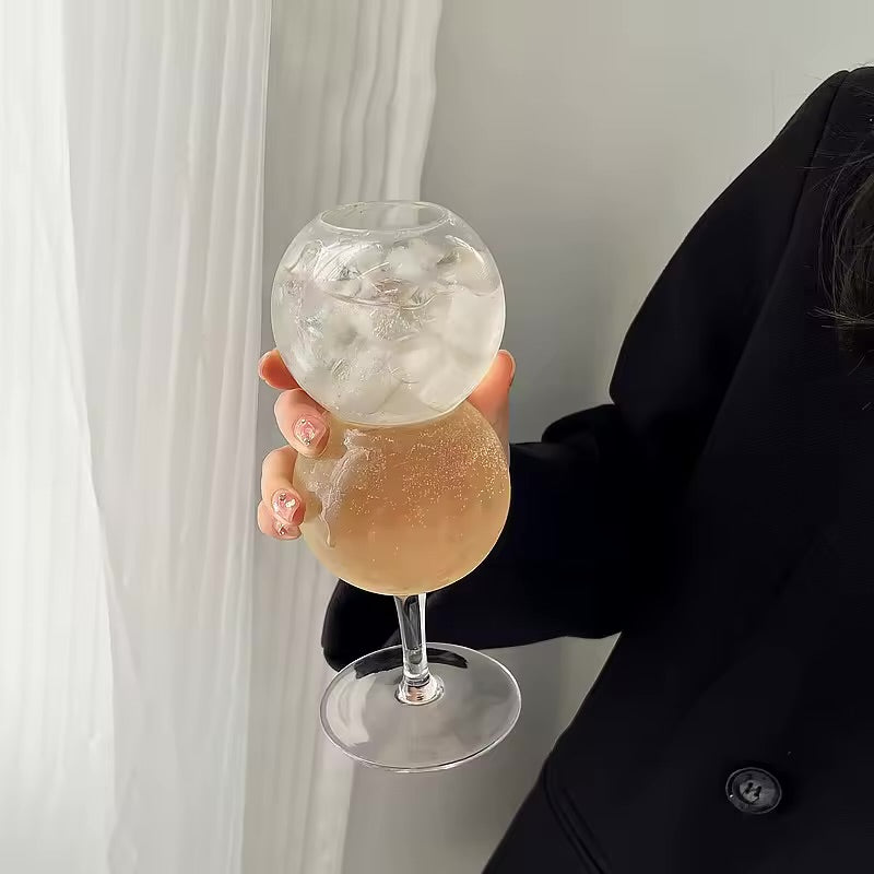 Verre créatif à bulles