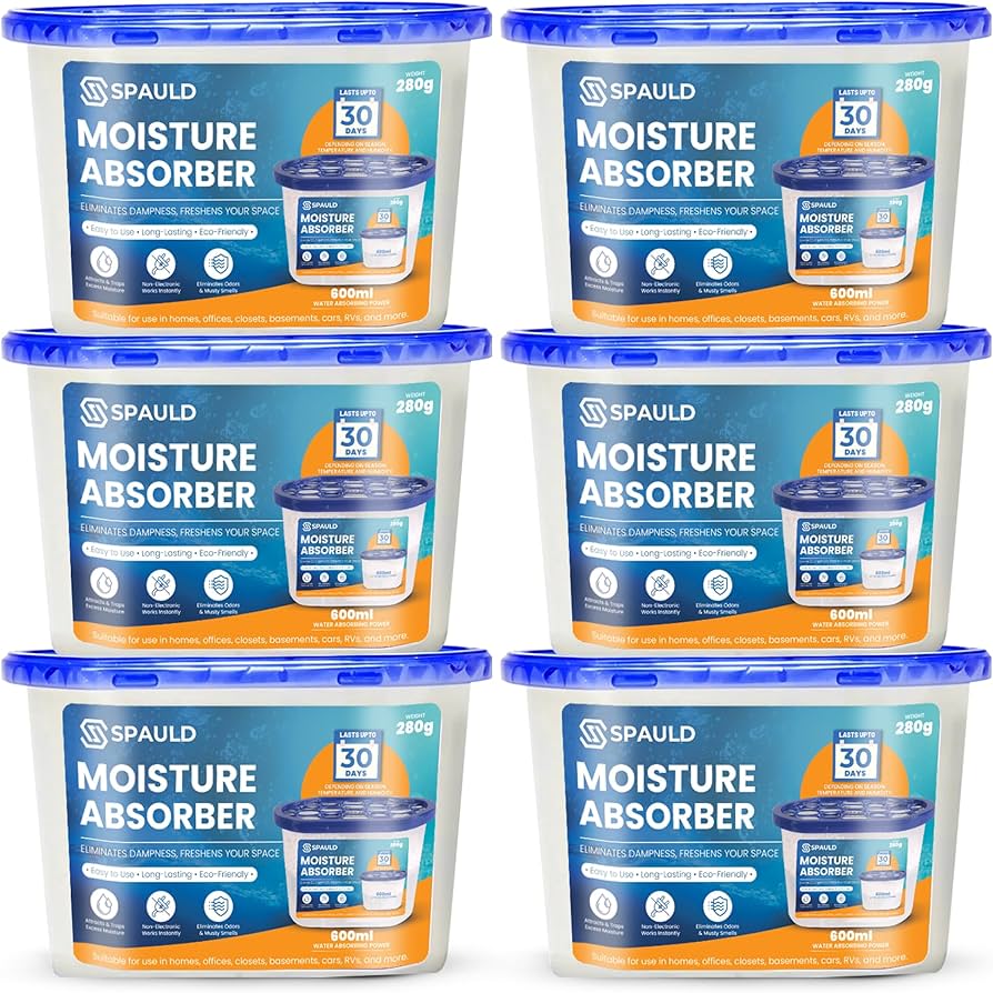 Lot de 6 absorbeurs d'humidité