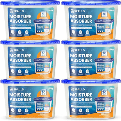 Lot de 6 absorbeurs d'humidité