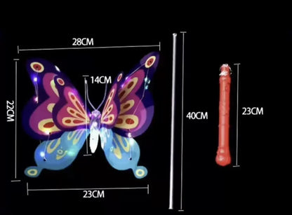 Cadeau économique : bâton lumineux LED multicolore en forme de papillon