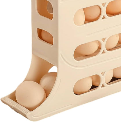Porte-œufs à quatre niveaux à roulement automatique