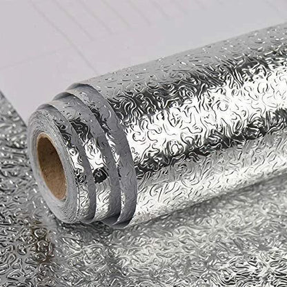 Papier Peint Aluminium Argenté