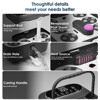 Spa de pieds électrique rotatif pliable