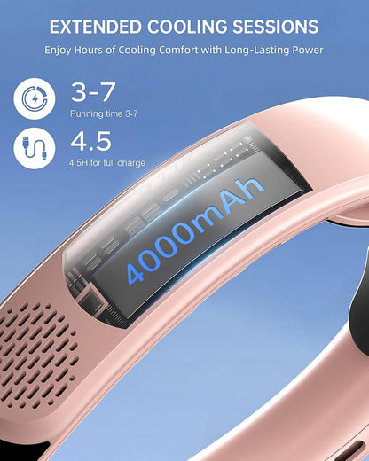 Ventilateur de cou rechargeable