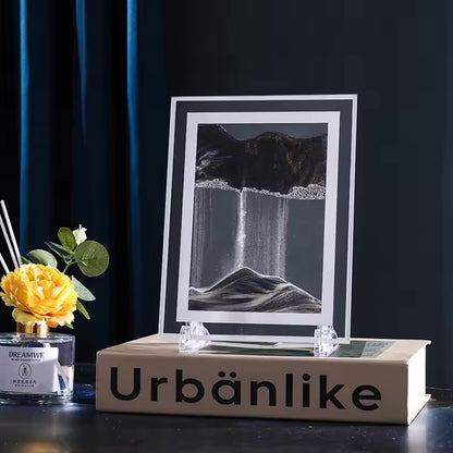 Cadre Déco Sablier 3D – Moving Sand Art Anti-Stress